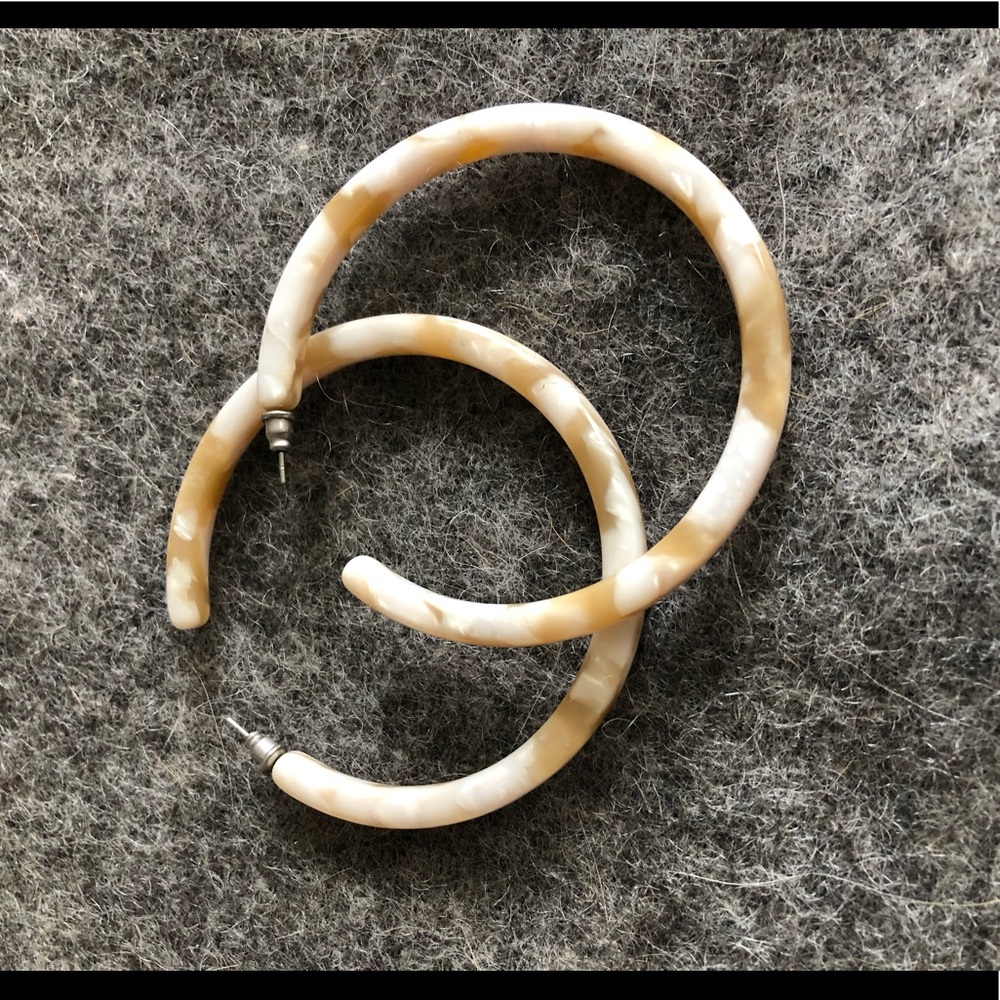 Machete large hoop earrings 3”